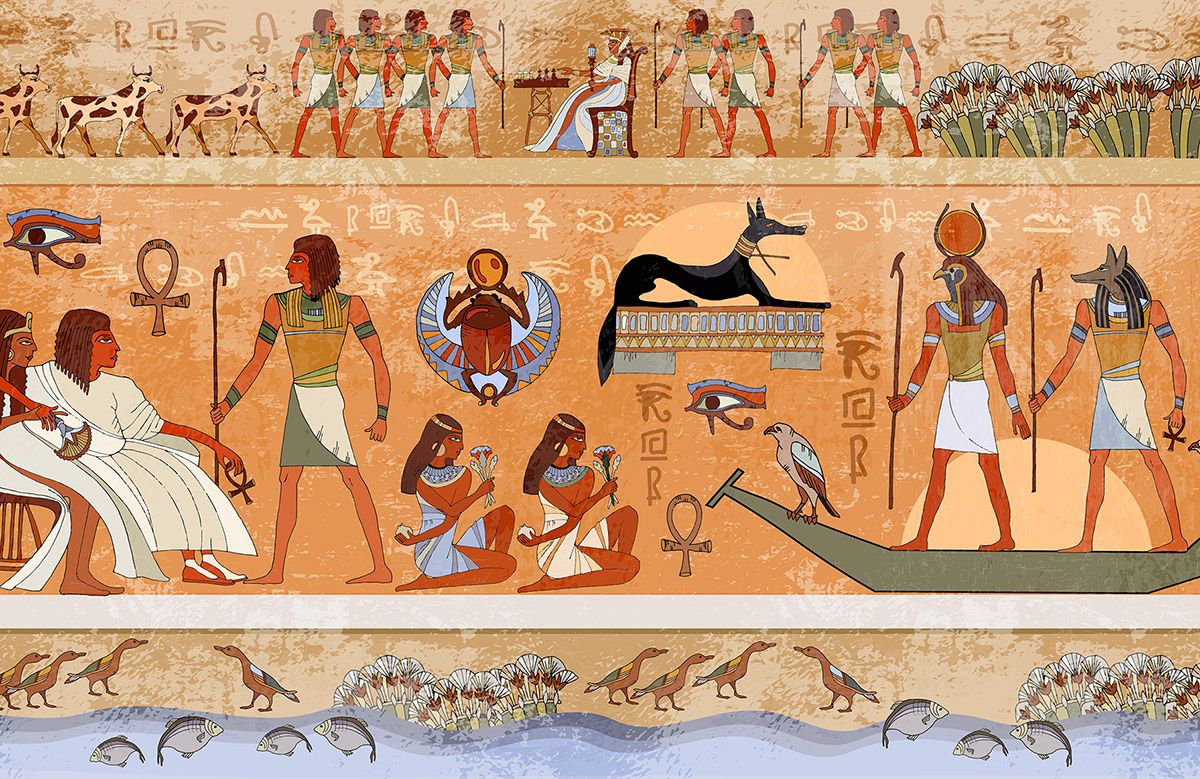 brown-art-design-Singular design large mural-full-view