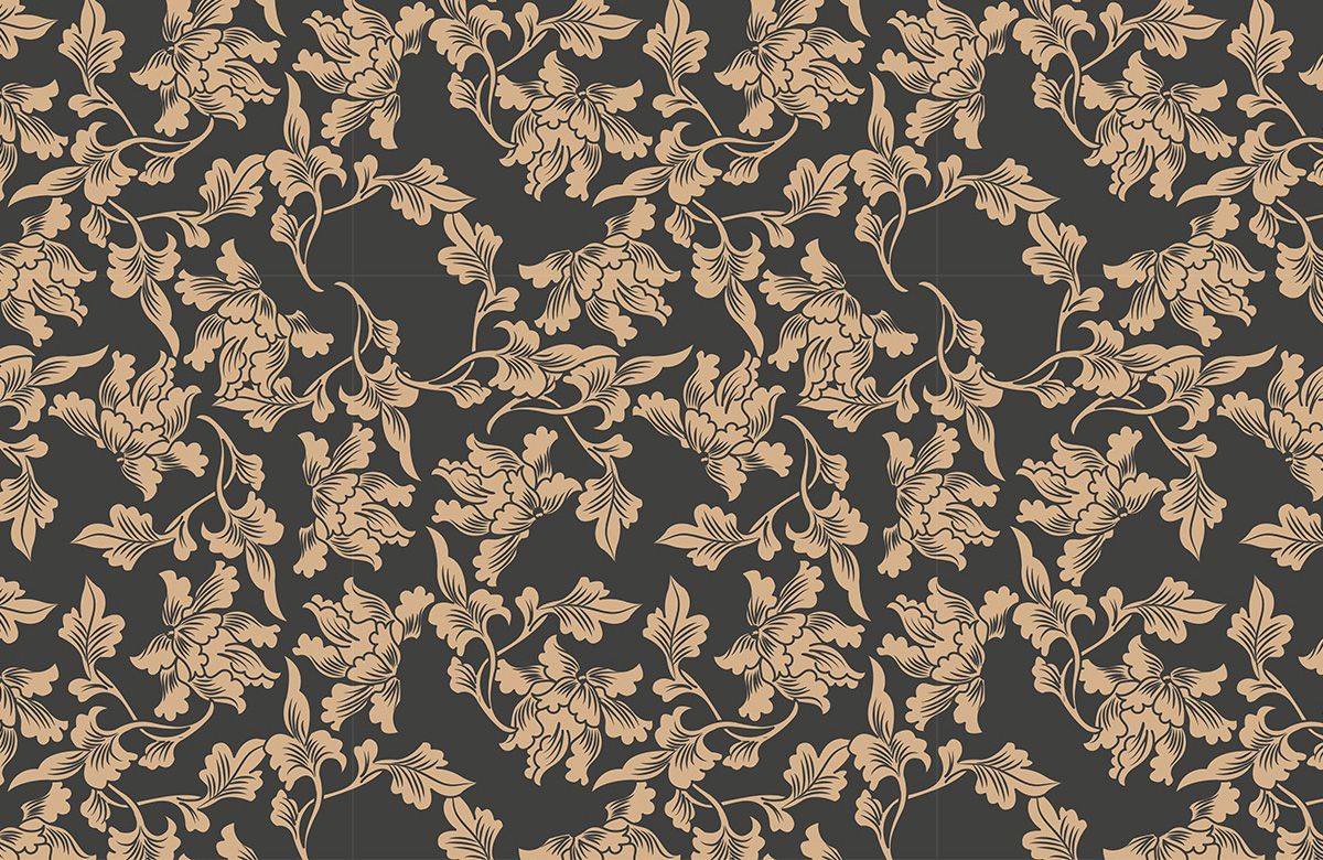 gold-plain-design-Singular design large mural-roll