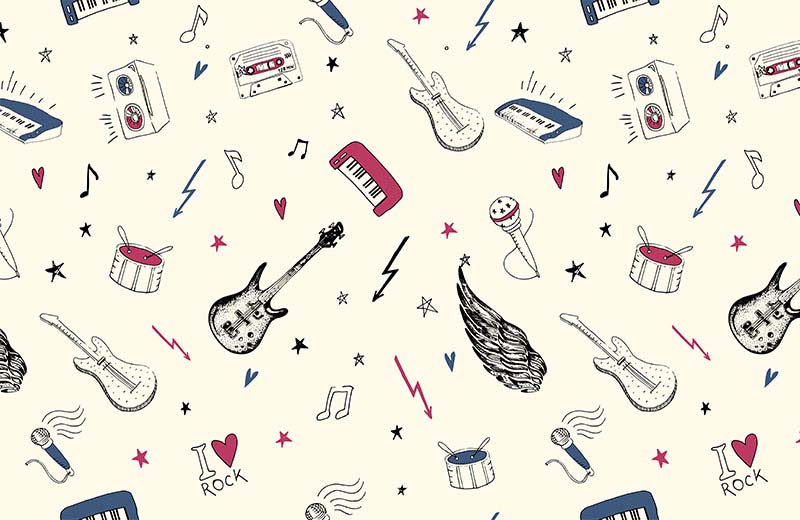 beige-kids-funky-musical-instruments-wallpaper-full-view