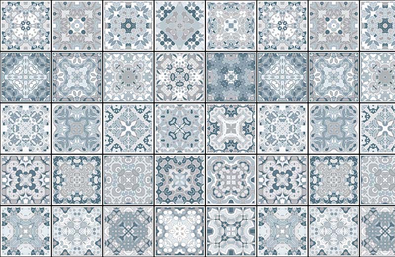 white-teal-mosaic-geometric-tile-wallpaper-full-view