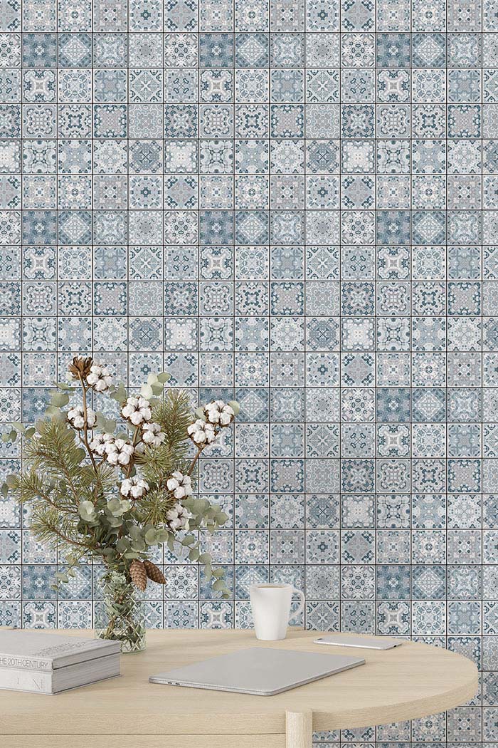 white-teal-mosaic-geometric-tile-wallpaper-detailed