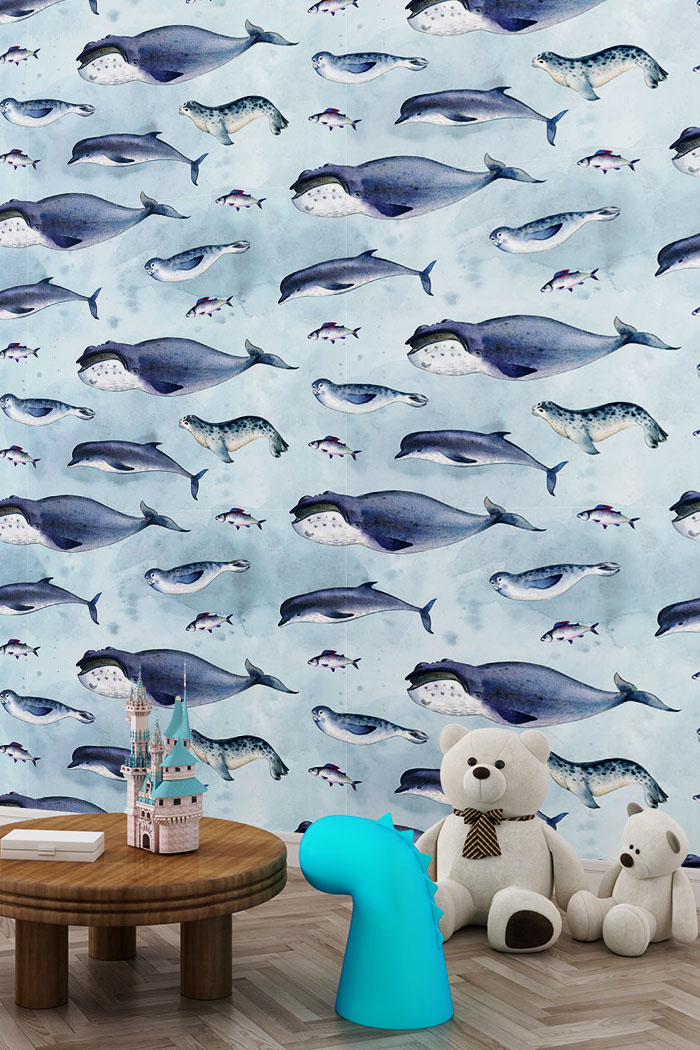 whale-seal-fish-in-ocean-drawing-wallpaper-long-image