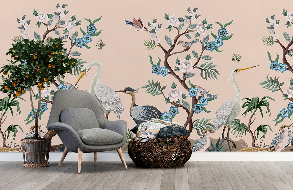 CHINOISERIE Coconut Wallpaper - Wallpaper - Products