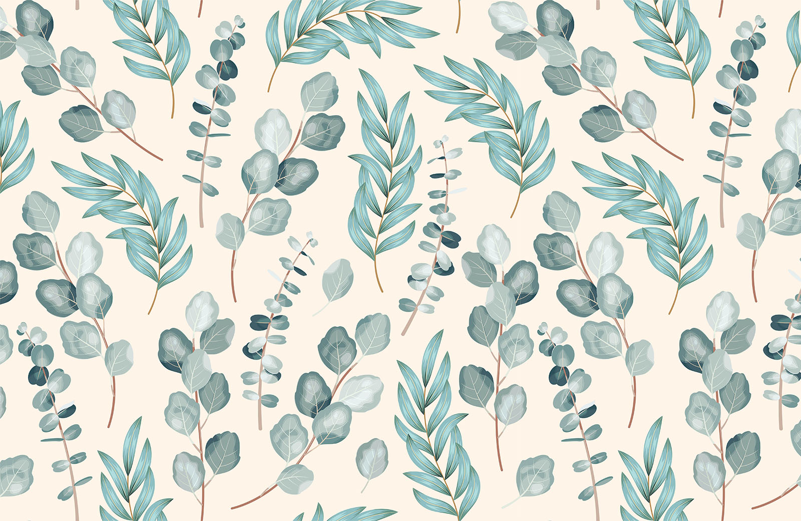 watercolour-different-leaf-branches-wallpaper-design