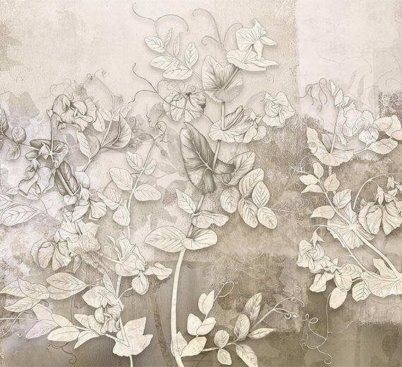 white-wildflowers-painted-on-vintage-wall-murals-thumb