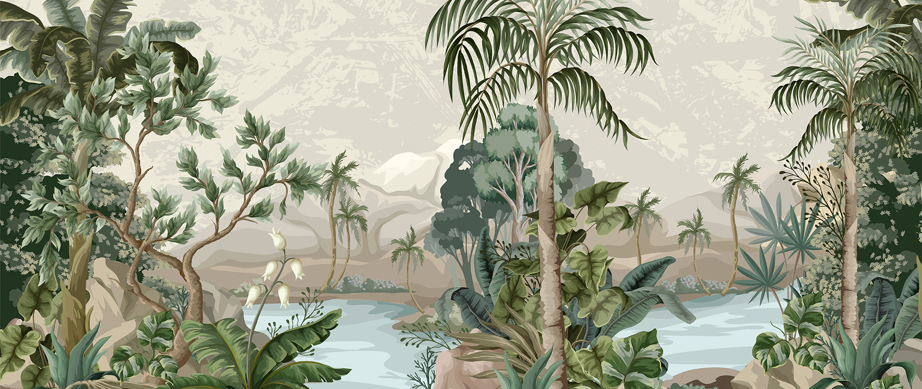 Dark Floral Wallpaper, Leopard, Jungle Wallpaper, Tropical Wallpaper, Wild  Animal Wall Mural, Wild 163 - Etsy