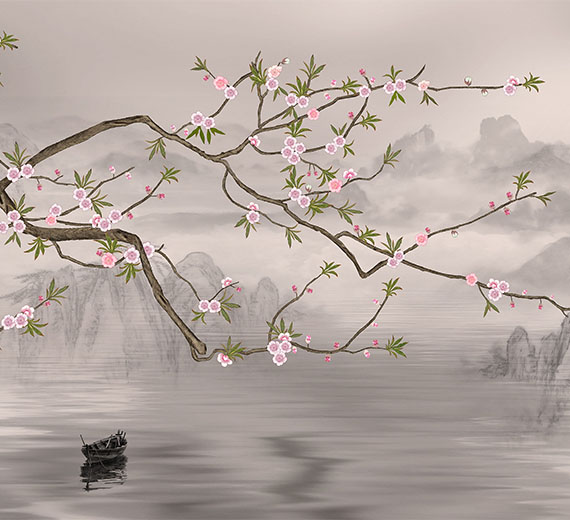 misty-lake-with-blooming-flowers-thumb-view