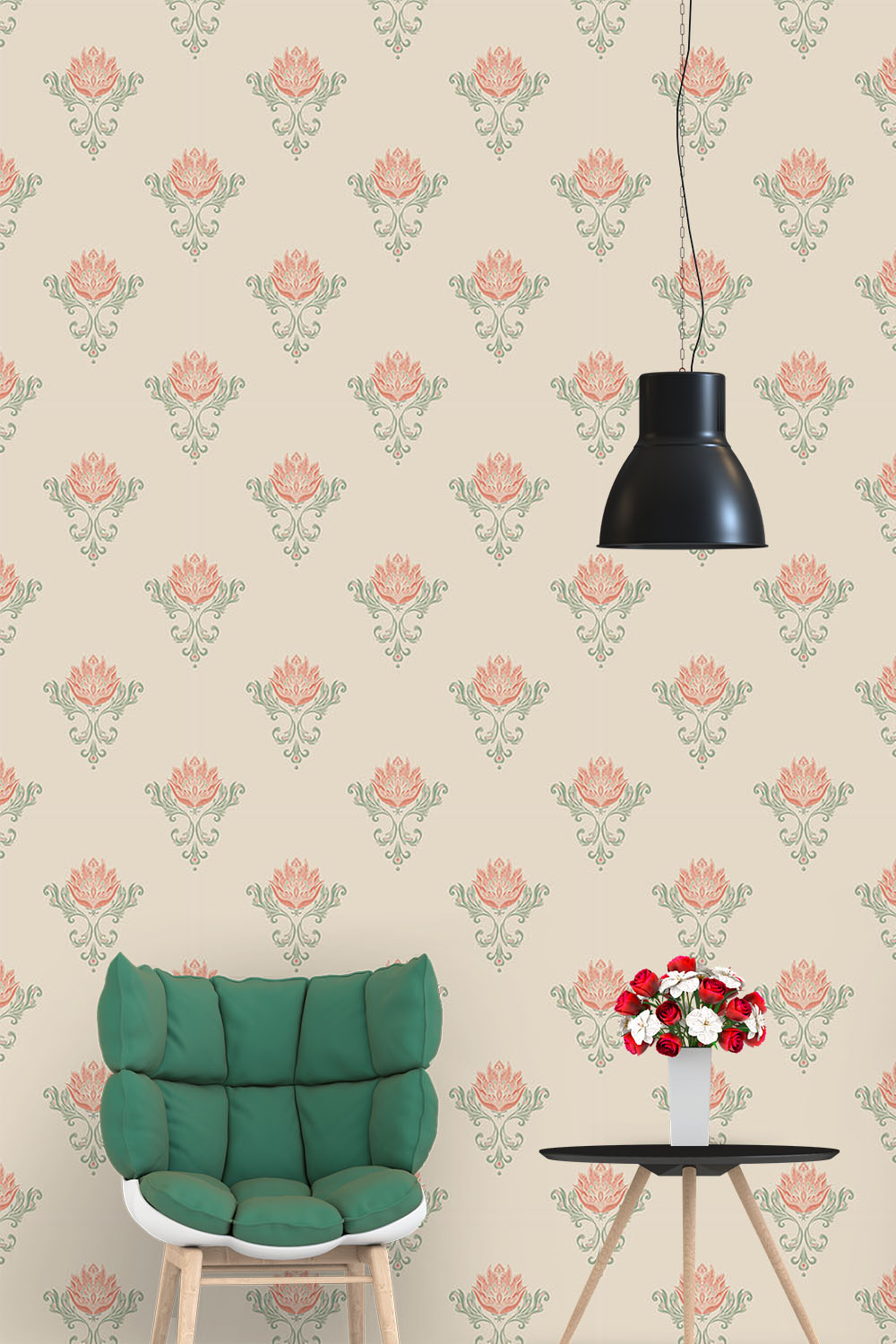 lotus-wallpaper-for-walls-on-high-wall