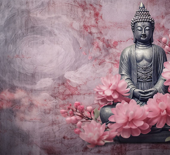 buddha-stone-statue-surrounded-by-flowers-wallpaper-wallpaper-thumb